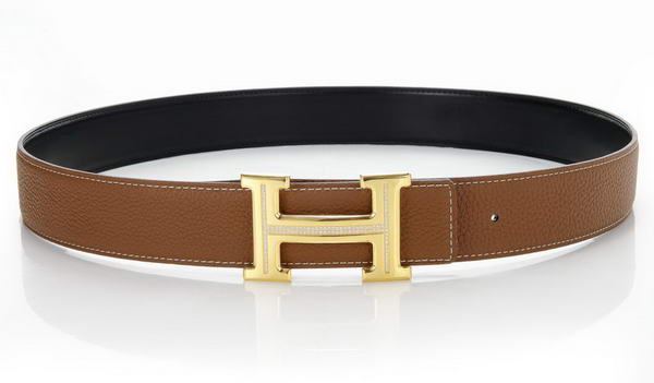Hermes Belts Original Leather Diamond Golden Ochre