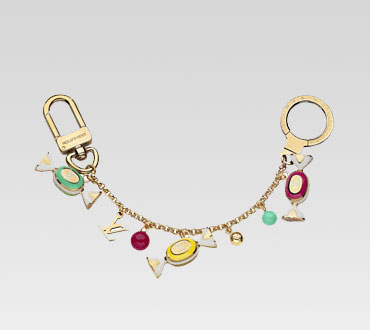 Louis Vuitton handbag delice chain key holder M66002