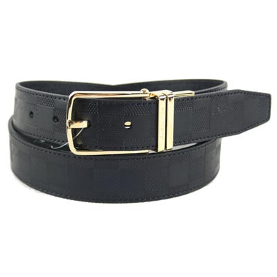 Louis Vuitton Belts 0120 Leather Black