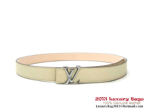 Louis Vuitton Epi Leather Belts M9606V White