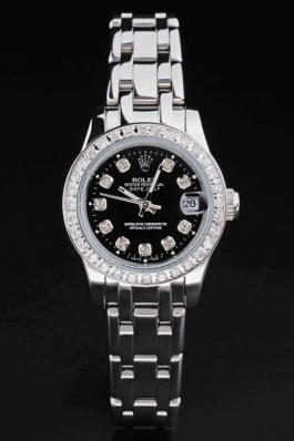 Rolex Datejust Diamond White 25 mm Women Watch-RD3855