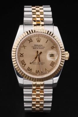 Rolex Datejust Golden Cutwork Surface Watch-RD2368