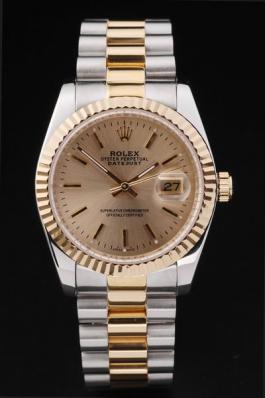 Rolex Datejust Golden Surface Stainless Steel Men Watch-RD2406