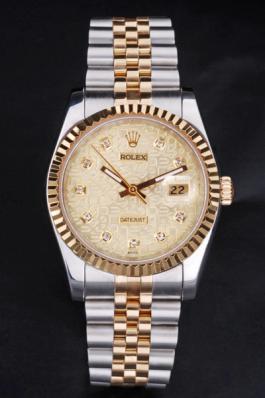 Rolex Datejust Golden Surface Stainless Steel Watch-RD3793