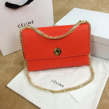 Celine Pocket Flap Bag in pelle originale C96556 Arancione