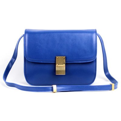 Chiusura Celine Classic Box Bag Medium Blue