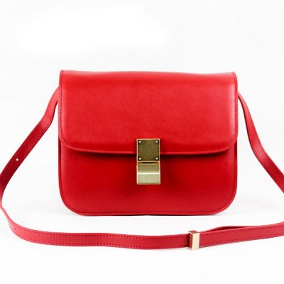 Chiusura Celine Classic Box Bag Medium Red