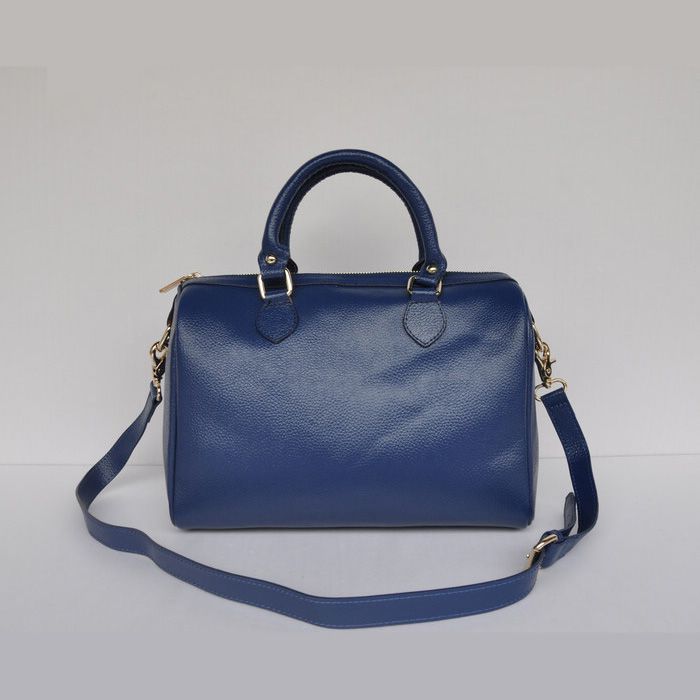 Chanel Boston Borse Clemence Leather A66883 Royal blue