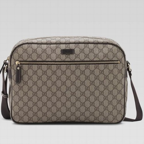 Gucci Messenger Bag 211107 in beige / ebano