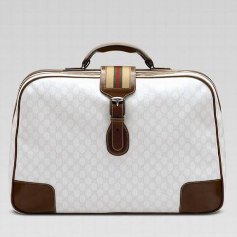 Gucci Outlet borsa da viaggio 232722 in Bianco