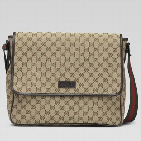 Gucci Medium Messenger Bag 233052 in Beige / Marrone