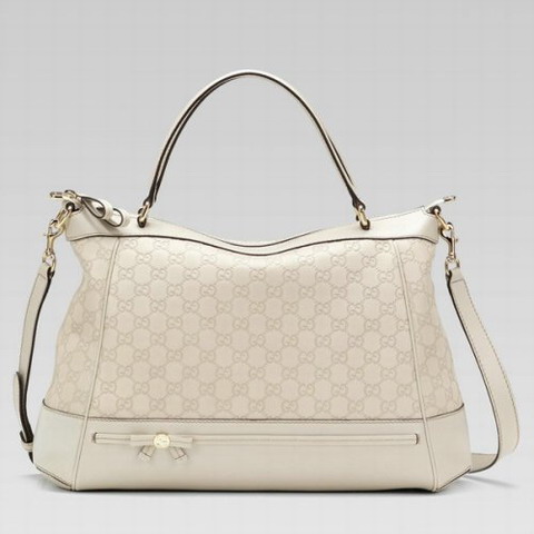 Gucci Mayfair Grande Top Handle Bag 257349 in Off-White