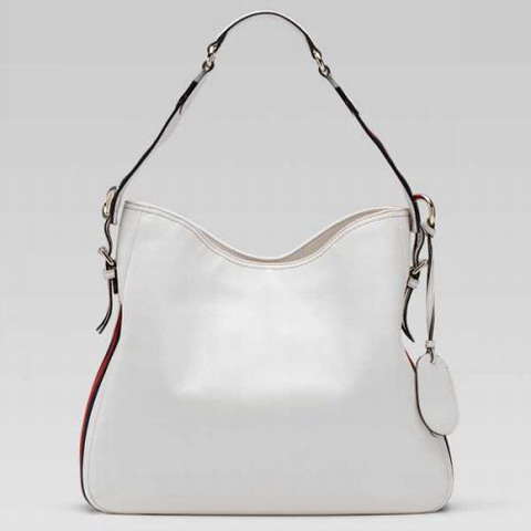 Gucci Outlet Heritage Medium Shoulder Bag 247597 in Bianco