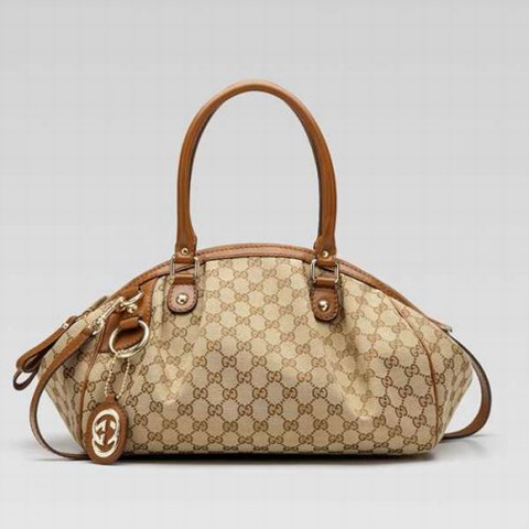 Gucci Sukey Boston Bag Medium 223974 in Beige / Camel Brown