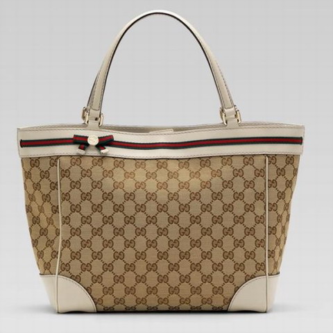 Gucci Outlet Mayfair Medium Shoulder Bag 257061 in Beige / Bianc