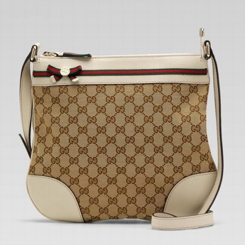Gucci Mayfair Piccoli Messenger Bag 257065 in Beige / Bianco