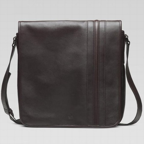 Gucci Medium Messenger Bag 201444 in Dark Brown