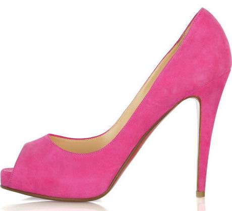 Christian Louboutin Pink Suede Very Prive Pumps