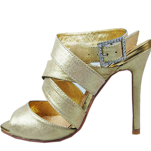 Manolo Blahnik multi-strap sandals golden