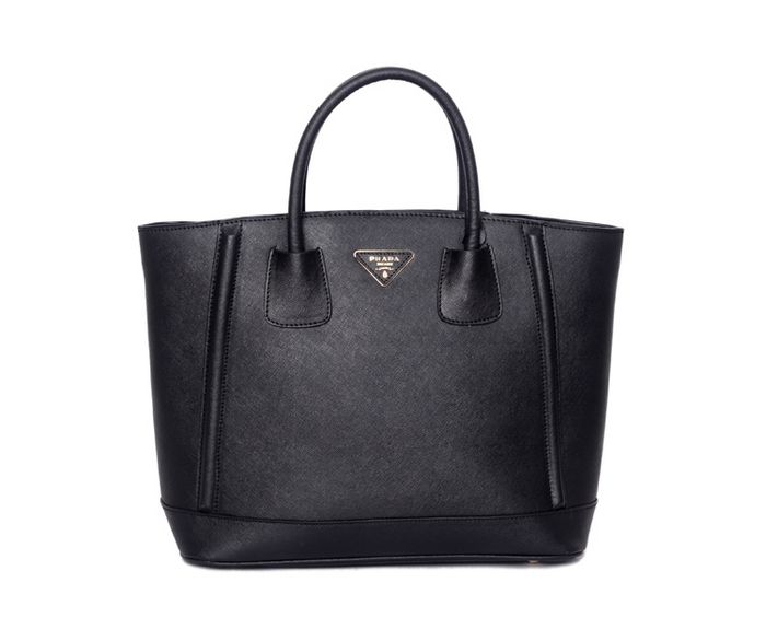 Prada Handle Bag in pelle nera