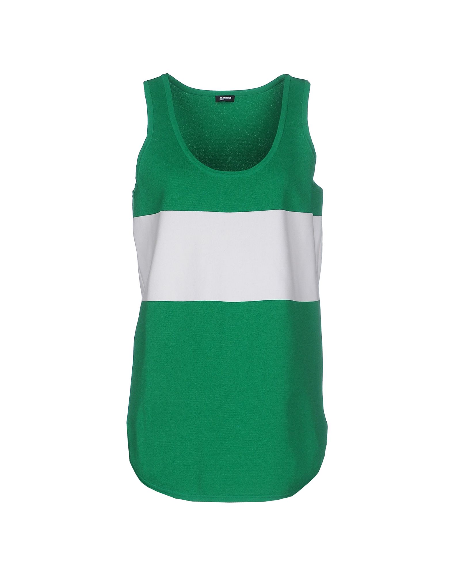 JIL SANDER NAVY Canotta Verde Donna T-Shirt e Top